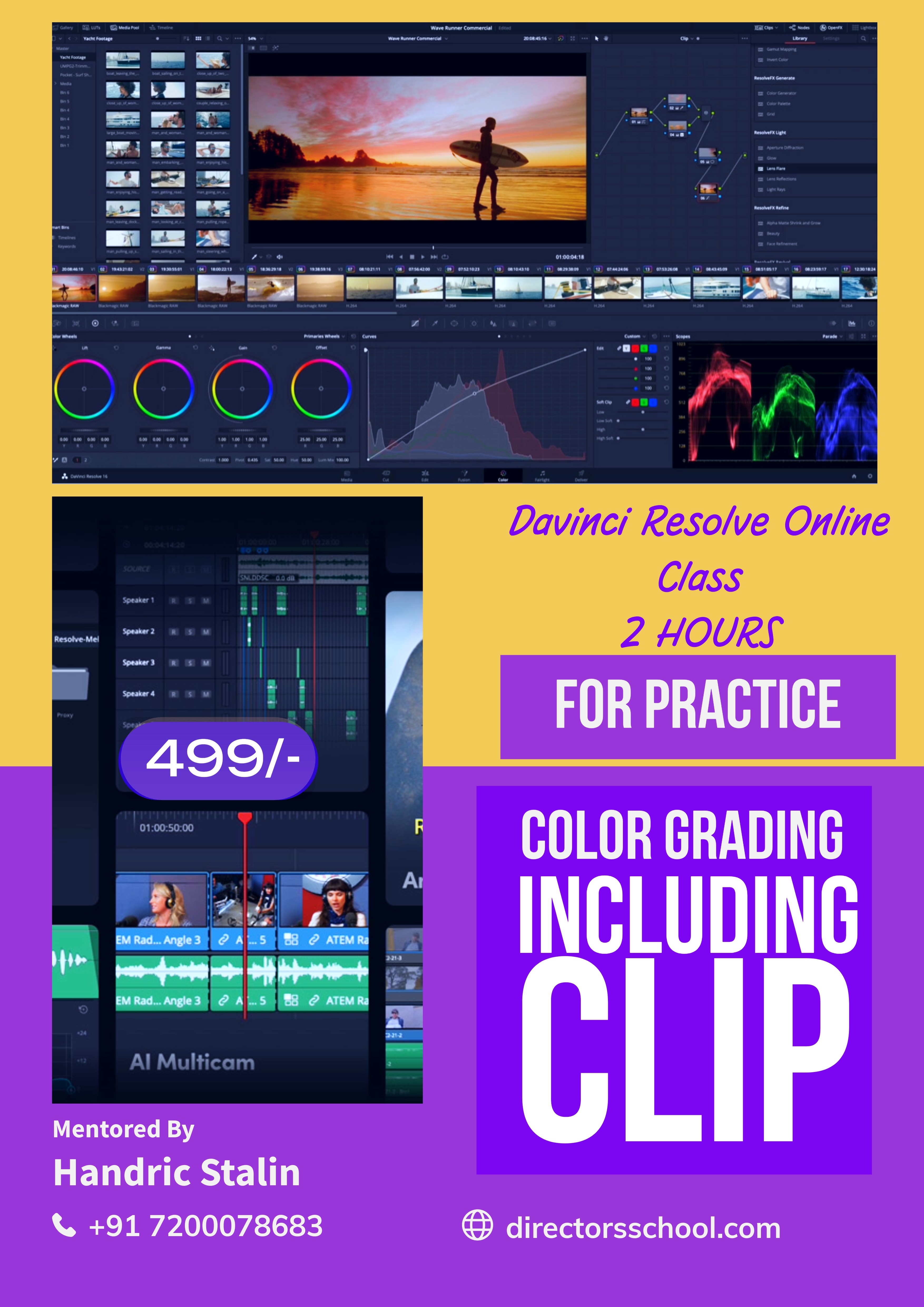 COLOR GRADING INCLUDING CLIP